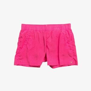 Lilly Pulitzer Shorts Women M Medium Hot Pink Lilo Linen Mid Rise Pull On Chino